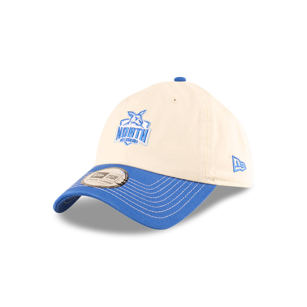 North Melbourne Kangaroos Hat - 2025 AFL 2Tone Chrome Contrast Casual Classic Strapback Cap - New Era